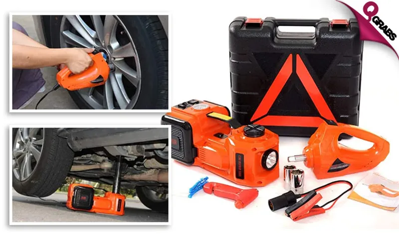 Electric Car Jack with Air Pump & Electric Wrench!